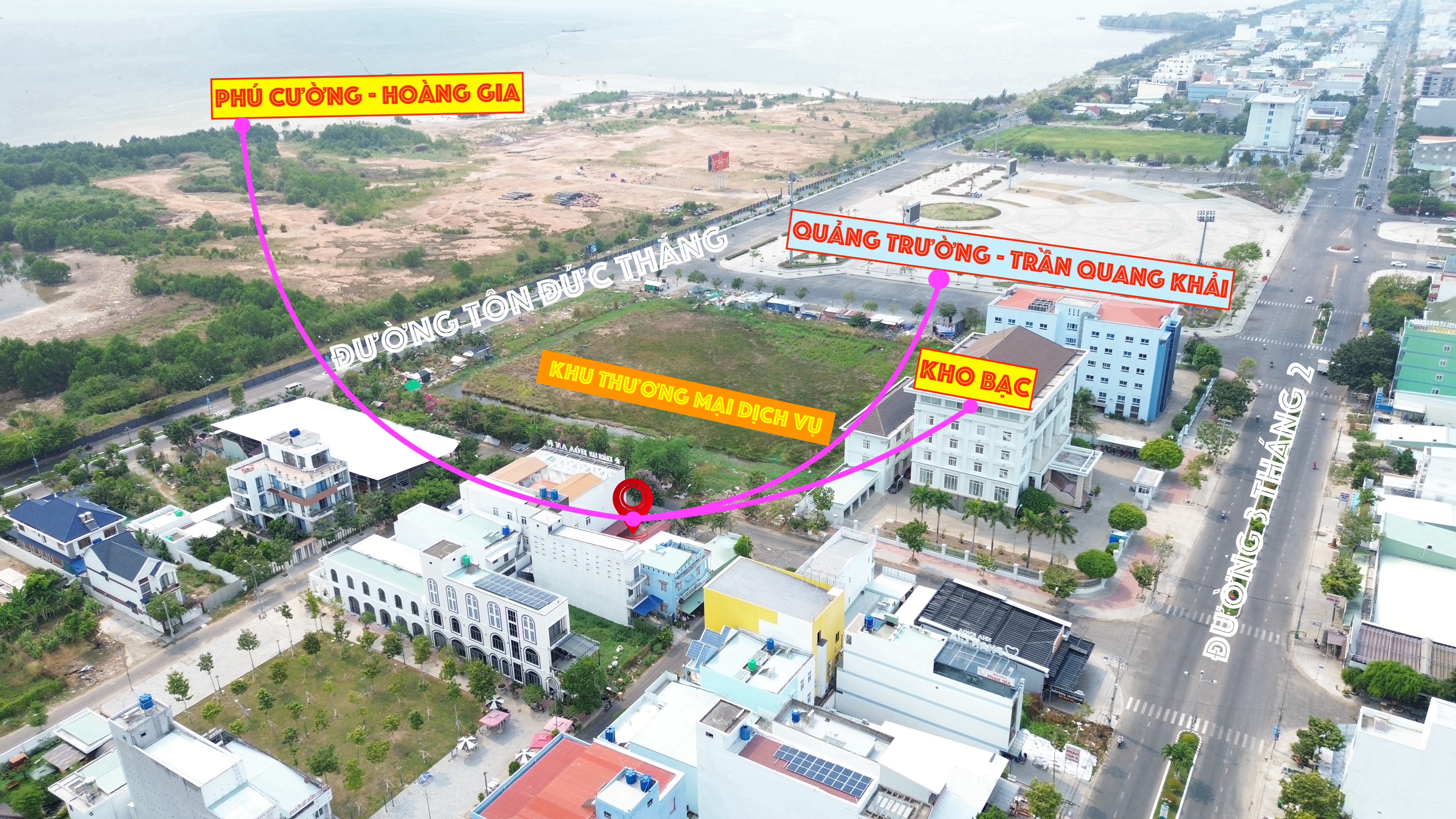 Cặp nền ngay trung tâm hành chính thành phố đường hoàng việt h13 7 DJI 0070
